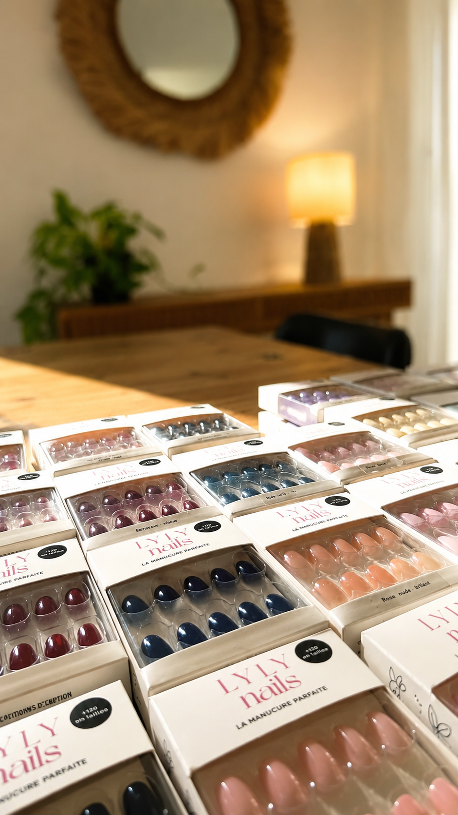 Collection complète Press-on Nails LYLY Nails — toutes les teintes et formes disponibles