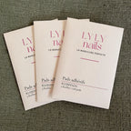 Packaging Pads adhésifs LYLY Nails pour manucure, packaging rose, 3 feuilles 108 pads
