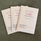 Packaging Pads adhésifs LYLY Nails pour manucure, packaging rose, 3 feuilles 108 pads