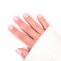 Manucure Press-on Nails Rosé Doux — forme carrée courte portée sur main, style chic au quotidien LYLY Nails